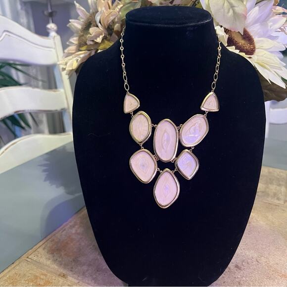 Stella & Dot Gold Tone Statement Necklace - Picture 2 of 6